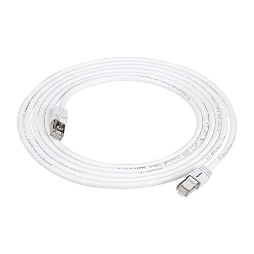 Offre limitée : Amazon Basics Cat 7 RJ45 Câble Internet Haute Vitesse Gigabit Ethernet Patch, 1 pièce, 3 m, Blanc de 8.99 € à 8.63 € (4% de remise)