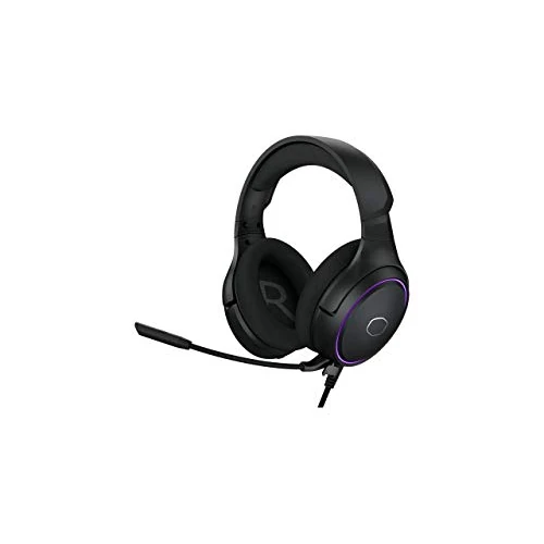 Cooler Master MH650 RGB Gaming Headset with Virtual 7.1 Surround Sound - Cross-Platform Compatible with 50mm Neodymium Audio Drivers, Ultra-Clear Boom Mic and Portable Frame - USB Type A, Black