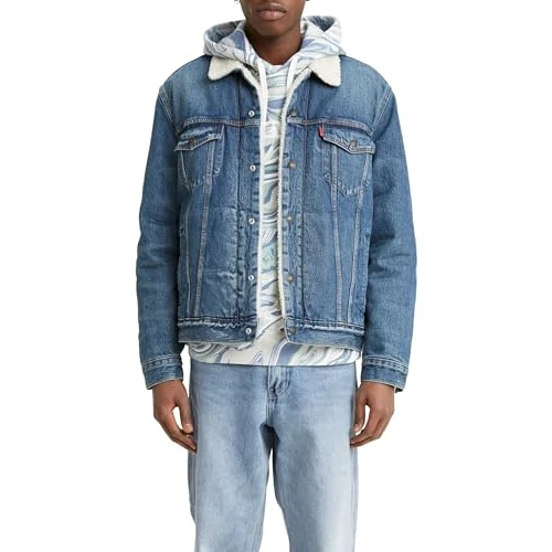 Limited-time offer: Levi's Men's Type 3 Sherpa Trucker Denim Jacket, Fable, M from 54.98 GBP to 54.98 GBP (save 0%)
