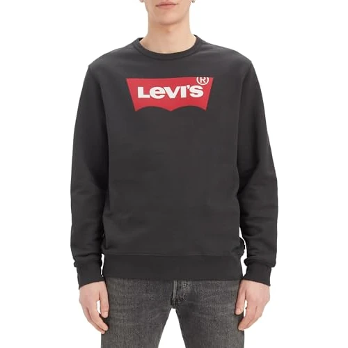 Tijdelijke aanbieding: Levi's Graphic Crewneck B Sweatshirt Mannen, Housemark Two Color Jet Black, XS van 47.38 EUR naar 47.38 EUR (korting 0%)