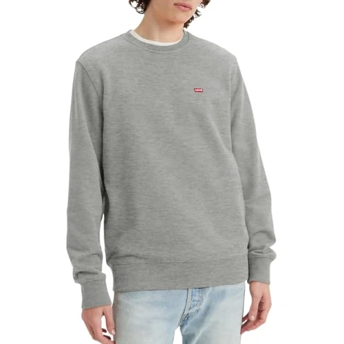 Offerta a tempo: Levi's New Crew Felpa Uomo, Chisel Grey Heather, S - 0.00% da 29.50 € a 29.50 €