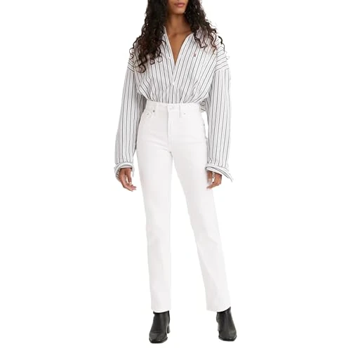 Levi's Damen 724 High Rise Straight Jean, Western White, 29W / 30L