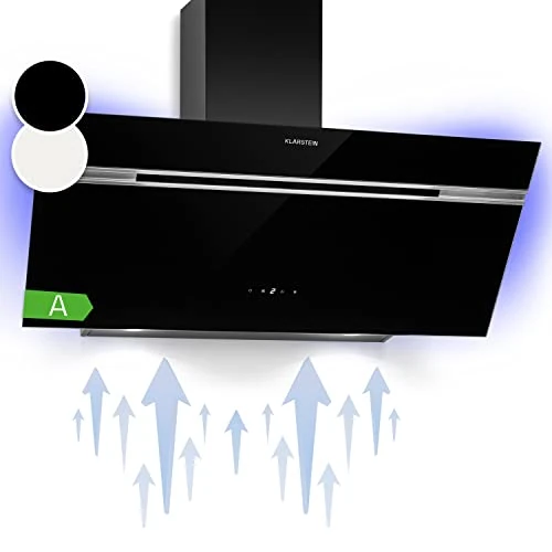 Oferta limitada: Klarstein Alina 90 Campana Extractora - 90cm Decorativa, 615 m³/h, Panel Táctil, Led Multicolor, Clase A, Silenciosa 63 dB, Extractor de Cocina, Recirculación de Aire, Negra de 314.98 € a 314.98 € (ahorro 0.00%)