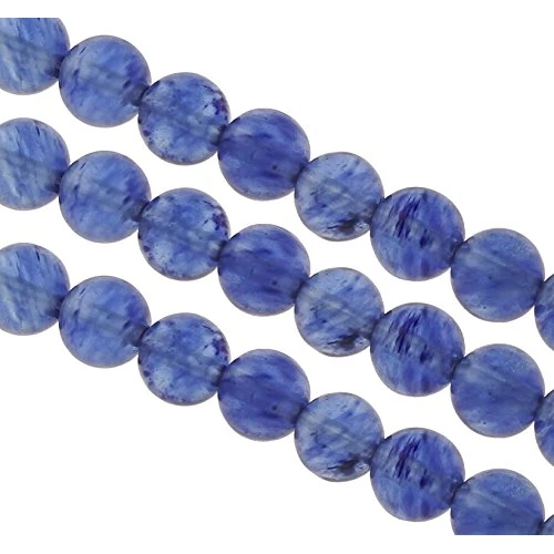 Offerta a tempo: Perle di quarzo blu, rotonde, misura: 4 mm, 6 mm o 8 mm (4 mm) - 36% da 8.10 € a 5.18 €