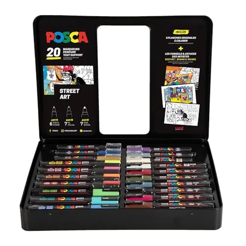 POSCA Koffer met 20 markers Street Art