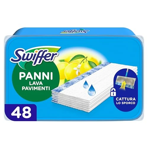 Offre limitée : Swiffer Lingettes Humides Pour Sol, 48 Lingettes Nettoyantes (2 x 24), Parfum Agrumes Frais, Attrape-Poussière, Nettoie En Profondeur Et Retient La Saleté, Élimine Jusqu'a 99.9% Des Bactéries de 19.99 EUR à 19.99 EUR (remise 0%)