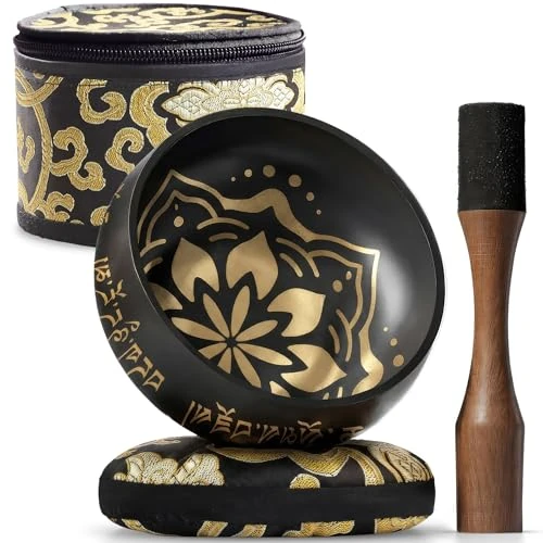 Offre limitee: Bol Chantant Tibétain Silent Mind – Anti-stress Authentique, Facile à Utiliser, Sonorité Apaisante, Fabriqué à la Main dans l’Himalaya, Parfait comme Idée Cadeau pour la Sophrologie et la Méditation de 43.95 EUR a 33.96 EUR (economie 23%)