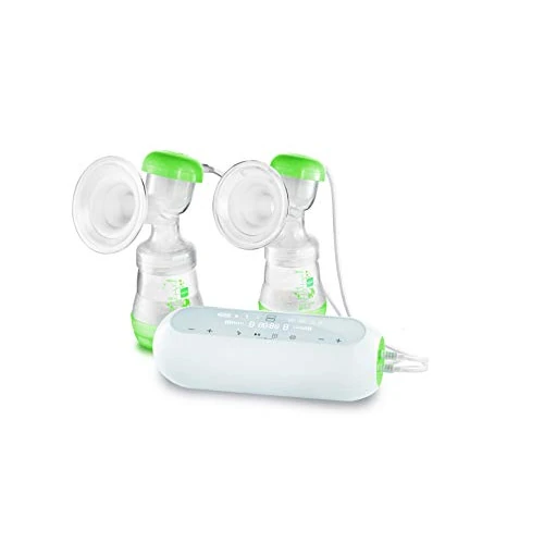 Offerta a tempo: MAM Tiralatte elettrico doppio 2 in 1, silenzioso e confortevole, imbuto in morbido silicone, elementi essenziali per neonati, colore verde (vari disegni) - 0.00% da 169.61 € a 169.61 €
