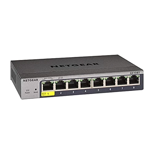 期間限定オファー: NETGEAR GS108T Switch 8 ports Gigabit manageable Niv.2 通常価格 79.99 JPY セール価格 69.99 JPY (割引 13%)