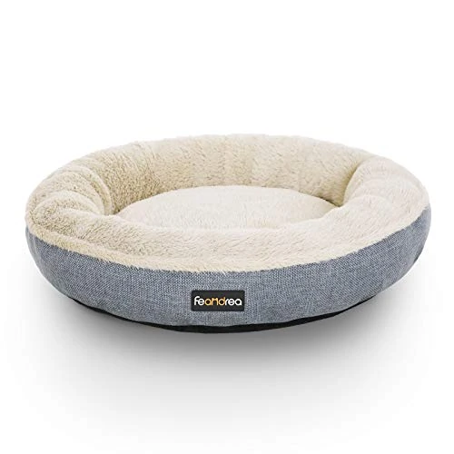 Offerta a tempo: Feandrea Cuccia Divano per Cani Gatti, Forma di Ciambella, 55 cm, Grigio PGW55G - 31% da 25.99 € a 17.99 €