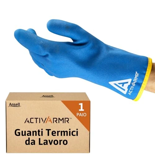 Offerta a tempo: Ansell Activarmr 97-681 Guanti da Lavoro Invernali, Resistenza Termica a Basse Temperature e all'Aperto, Protezione dal Freddo, per Uomo E Donna, Neri, Taglia XL (1 Paio) - 25% da 14.95 € a 11.19 €