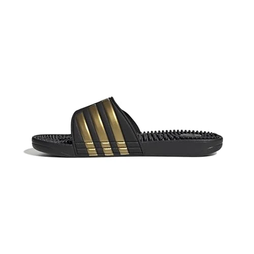 Zeitlich begrenztes Angebot: adidas Unisex Adissage Slides, Core Black / Gold Metallic / Core Black, 42 EU von 30.00 € auf 23.92 € (20% Rabatt)