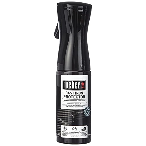 Oferta limitada: Weber Protector de hierro fundido 200ml, pulverización fina, protege las parrillas y otros elementos de hierro fundido de la oxidación, libre de sustancias nocivas, sin sabor (17889) de 14.00 € a 14.00 € (ahorro 0.00%)