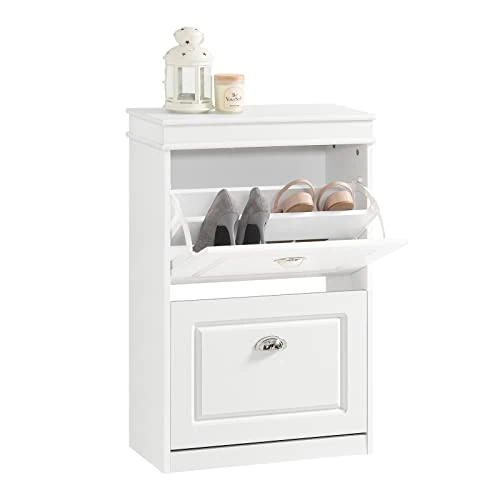 Oferta limitowana: SoBuy FSR78-W Szafka na Buty Organizatory Stół Konsolowy Obuwia Komoda 2 Drzwi z 379.95 zł na 303.95 zł (oszczędź 20%)
