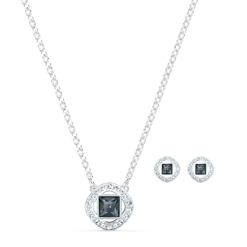 Offerta a tempo: Swarovski Set Una Angelic, Grigio, Placcato rodio - 13% da 94.78 € a 82.21 €