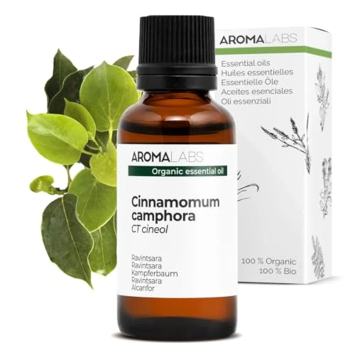 Limited-time offer: BIO - RAVINTSARA Essential Oil - 30mL - 100% Pure, Natural, Chemotyped and AB Certified - AROMA LABS (French Brand) from 6.40 £ to 6.40 £ (save 0.00%)