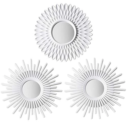 Oferta limitada: BONNYCO Espejos Pared Decorativos Blancos, Pack 3 Espejos Decorativos Redondos Ideales para Decoracion Casa Habitación. Adornos Salon Hogar, Regalos Originales para Mujer. Decoracion Pared de 20.00 EUR a 14.99 EUR (ahorro 25%)