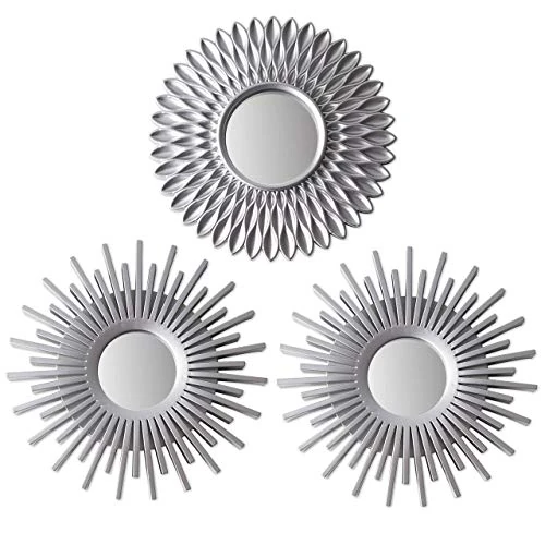 Oferta limitada: BONNYCO Espejos Pared Decorativos Plateados, Pack 3 Espejos Decorativos Ideales para Decoracion Casa, Habitacion y Salon. Adornos Pared Redondos, Regalos Originales para Mujer. Decoracion Hogar de 20.00 EUR a 14.99 EUR (ahorro 25%)