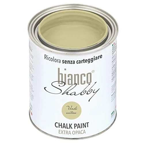 Begrenztes Angebot: bianco Shabby® Verde Antico (Antikgrün) - (1 Liter) Chalk Paint Kreidefarbe auf Wasserbasis für alle Oberflächen – geruchsneutral, einfach zu verarbeiten, extra matt von 29.70 EUR auf 29.70 EUR (Rabatt 0%)