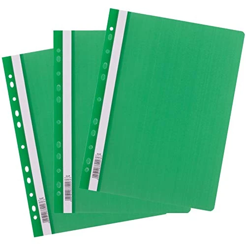 Limited offer: D.RECT Flat File Polypropylene A4 Perforated Green Pack of 25 from 8.63 EUR to 8.63 EUR (save 0%)