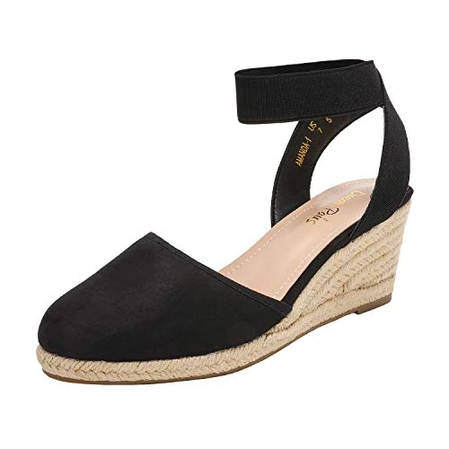 Zeitlich begrenztes Angebot: DREAM PAIRS Damen klassische Sandalen Pumps Sandaletten mit Blockabsatz Elastischer Knöchelriemen,Size 38.5,Schwarz,AMANDA-1 von 45.99 € auf 39.09 € (15% Rabatt)