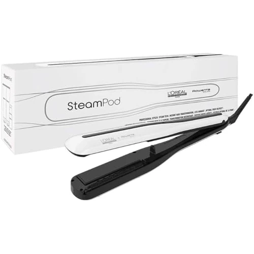 Offre limitée : L'Oréal Professionnel 2en1 Lisseur Vapeur Professionnel Lisse/Forme Wavy Steampod, 3.0 Blanc, 1 Unité, 1 g de 228.90 EUR à 198.89 EUR (remise 13%)