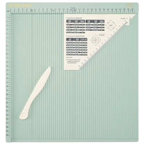 Limited-time offer: Vaessen Creative 2137-050 Easy Scoring Board cm in Mint Green with Bone Folder and Guide for Card Making and Paper Crafts, 30,5 x 30,5 cm from 24.99 GBP to 21.99 GBP (save 12%)