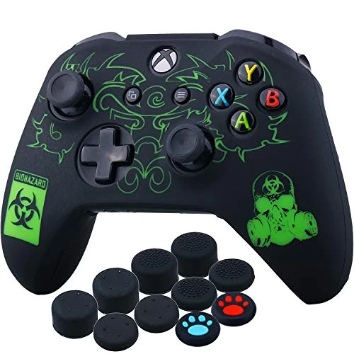 Offerta a tempo: YoRHa Lncisione Laser Custodia in Silicone Cover (BH) per Xbox One S/X Controller x 1 con Manopole Thumb Grips x 10 - 0.00% da 14.12 € a 14.12 €