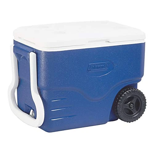 Zeitlich begrenztes Angebot: Coleman Passive Kühlbox 40 QT Performance Wheeled Cooler, Thermobox 37.5 L Fassungsvermögen, Mobile Eisbox mit Rädern von 79.86 € auf 77.69 € (3% Rabatt)