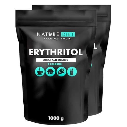 Limited-time offer: Nature Diet - Erythritol 2 x 1000 g Natural Sweetener Zero Calories Sugar Replacement Sugar Substitute from 12.86 GBP to 12.86 GBP (save 0%)