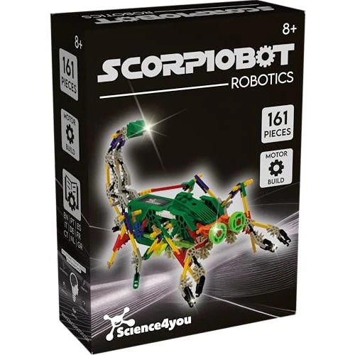 Offerta a tempo: Science4you - Scorpiobot Robot Interattivo per Bambini - Robot da Costruire 8+ Anni con Questo Giochi di Ingegneria 161 Pezzi, Esperimenti Scientifici e Giochi Istruttivi Bambini +8 Anni - 0.00% da 27.71 € a 27.71 €