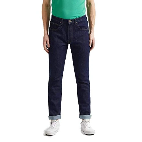 Offerta a tempo: Lee Uomo Brooklyn Straight Jeans, Blu (Rinse), 38W / 30L - 35% da 85.00 € a 55.49 €