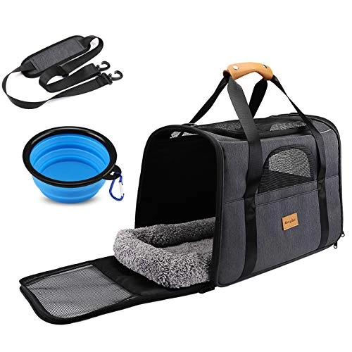 Offre limitée : Morpilot Sac à Dos, Sac Transport Chat Chien Respirant et Pliable pour Petits Chats et Chiens Chiot, Sac à Dos de Transport Chat avec Sangle de Sécurité Intérieure (33 * 28 * 42cm) + Bol de 54.00 € à 54.00 € (0.00% de remise)