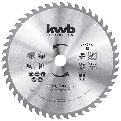 Limited-time offer: KWB Builders Circular Saw Blade 300 x 30 - Universal Application, Positive Hook Angle, Precise Cutting from 23.56 £ to 23.56 £ (save 0.00%)