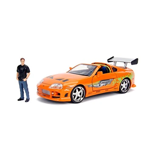 Offerta a tempo: Jada - Fast and Furious Toyota Supra 1955 di Brian O'Conner, 253205001, +8 anni, die-cast, metallo pressofuso, in scala 1:24, con personaggio di Brian in zinco pressofuso, da collezione - 25% da 39.99 € a 29.80 €