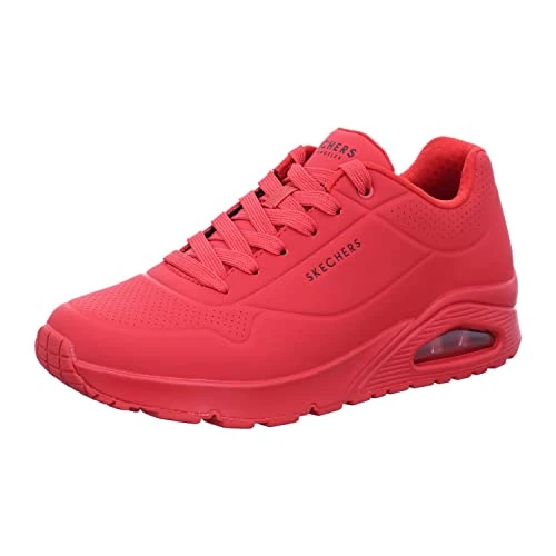 Limited-time offer: Skechers Men's Uno Stand on Air Sneaker, Red Durabuck Mesh, 9.5 UK from 69.00 GBP to 65.00 GBP (save 6%)