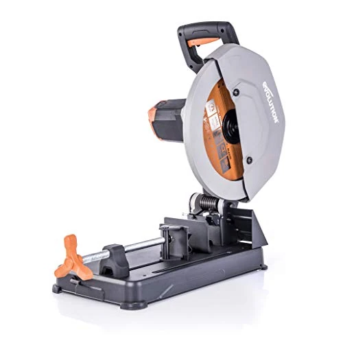 Zeitlich begrenztes Angebot: Evolution R355CPS Cut-off Saw Compound Mitre Saw 2200 W | Includes Ø 355 mm HM Saw Blade Multi-Material Cutting Wood, Aluminium, Steel, Plastic | Cutting Capacity of 120 x 120 mm | 0-45˚ Mitre Angle von 309.99 € auf 309.99 € (