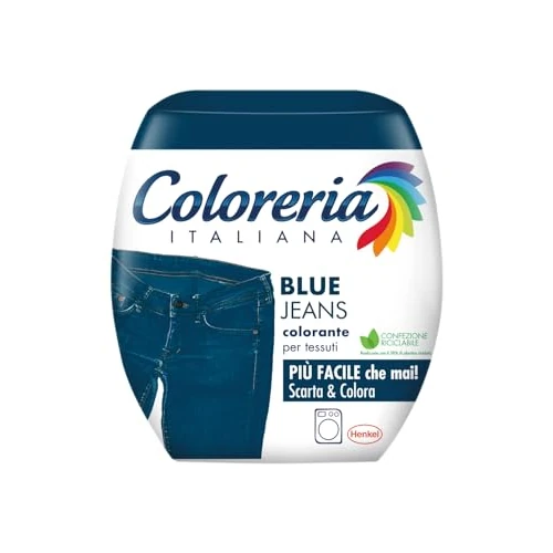 Coloreria Italiana Grey Colorante Tessuti e Vestiti in Lavatrice, Color Jeans, 1 Confezione