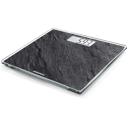 Begrenztes Angebot: Soehnle Style Sense Compact 300 Slate, digitale Personenwaage mit LCD-Anzeige, elektronische Waage mit extraflachem Design, große Trittfläche, Körperwaage mit einer Tragkraft bis zu 180 kg von 24.88 EUR auf 20.15 EUR (Rabatt 19%)