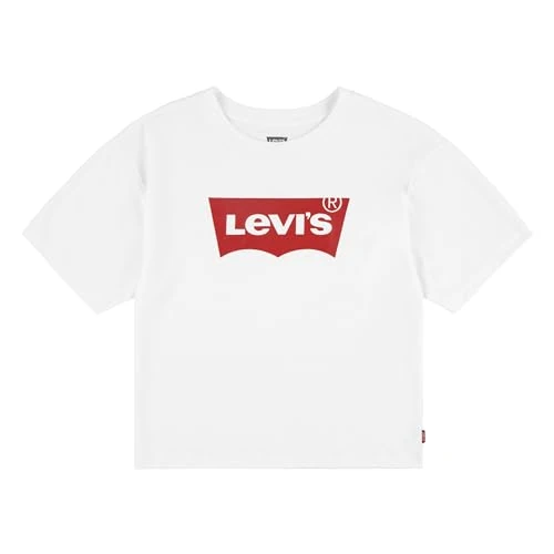 Levi's Lvg Light Bright Cropped Top Bambine e Ragazze, Bianca, 3 anni
