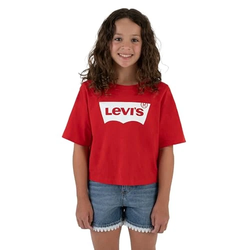 Levi's Lvg light bright cropped top Niñas Rojo (Super Red) 16 años