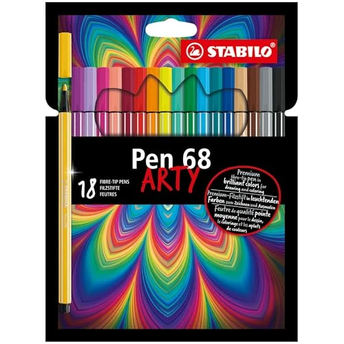 STABILO - Premium-Filzstift - Pen 68 - ARTY - 18er Pack