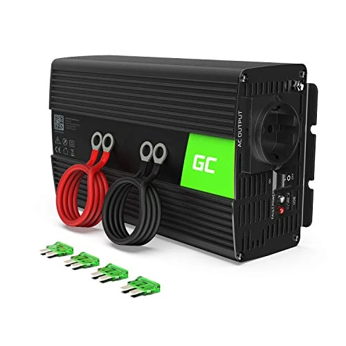 Oferta limitada: Green Cell® 1000W/2000W 24V a 220V/230V Onda sinusoidal modificada Inversor de Corriente DC AC Power Inverter Transformador de Voltaje para Coche Camion con Puerto USB y Pinzas de conexión a batería de 73.35 € a 73.35 € (ahorro 0.00%)