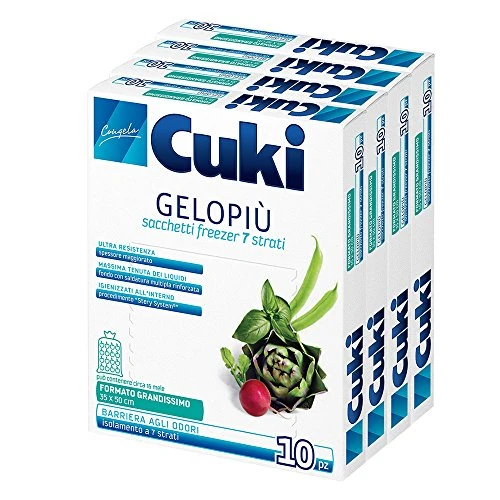 Limited offer: Cuki Gelopiù freezer bags 7 layers large - 35 x 50 cm - 11 L - 40 pcs from 7.04 EUR to 4.40 EUR (save 38%)