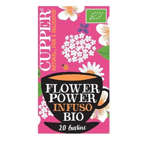 Cupper Infusion Flower Power Bio, 20 cuper, per stuk verpakt (1 x 200 g)
