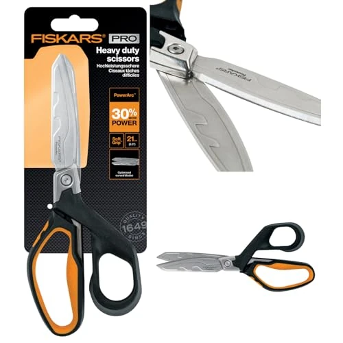 Offerta a tempo: Fiskars Forbici per lavori pesanti, Lunghezza 21 cm - 24% da 34.99 € a 26.43 €