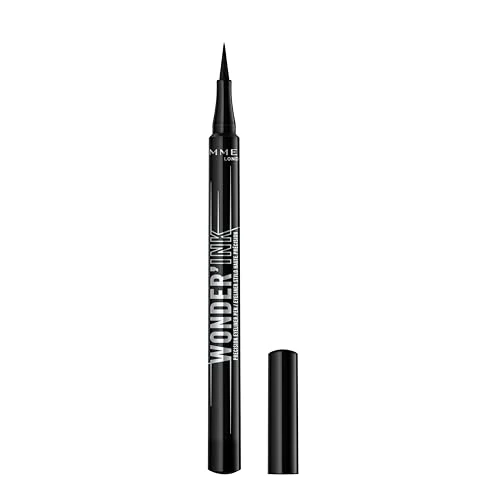 Offerta a tempo: Rimmel Wonder'Ink, 001 Black Eyeliner in Penna, di Precisione, di Precisione in Penna, Opaco, Finish Opaco, Altamente Pigmentato, Tenuta che Dura Tutto il Giorno, Waterproof, Non Sbava, 1 ml - 7% da 6.10 € a 5.70 €