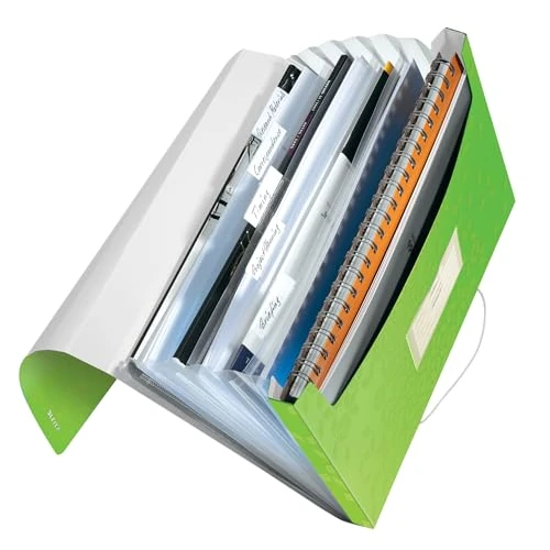 Limited-time offer: Leitz 45890054 A4 Box File, Holds Up to 250 A4 Sheets, Elastic Closure, Flexible Plastic, WOW Range, Green from 13.89 GBP to 13.89 GBP (save 0%)