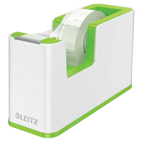 Tijdelijke aanbieding: Leitz Plakbandhouder, Zware Basis Met Plakband, WOW, Wit/Groen van 13.59 € naar 11.81 € (13% korting)