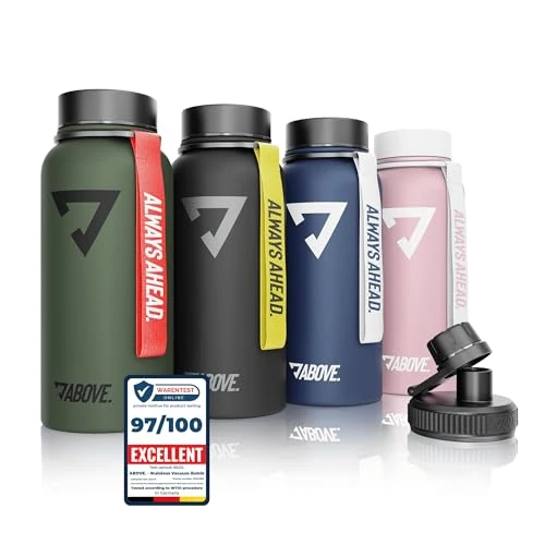 Offerta a tempo: ABOVE. Borraccia Termica Inox 1L, Mantiene Caldo 12H e Freddo 24H, Oliva - 21% da 32.95 € a 25.95 €